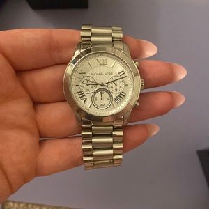 Michael Korda silver watch